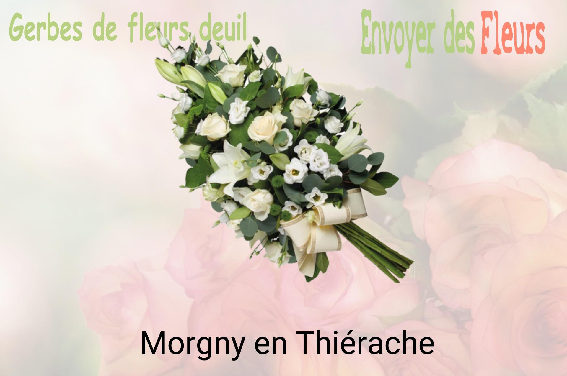Gerbe de fleurs de deuil livrée à Morgny-en-Thiérache
